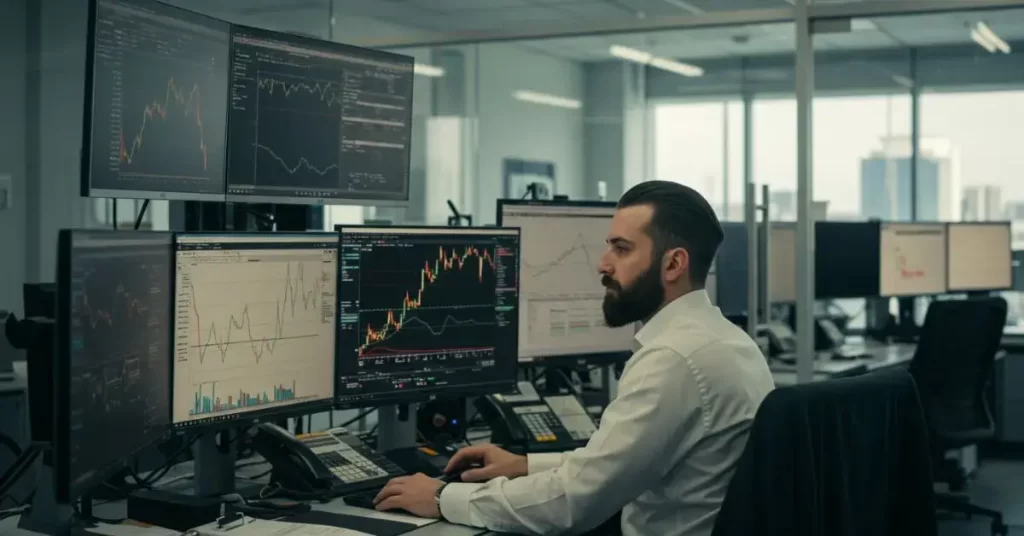 Gráfico mostrando os níveis de suporte e resistência do ouro hoje.