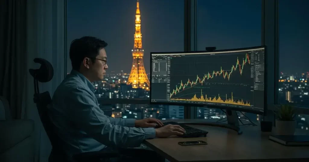 Representação gráfica de stop loss no mercado financeiro.